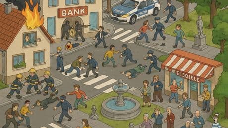 Wie eine Analyse aus Kreisen der Polizei die Regierung schont Öffentliche Sicherheit: Ein Wimmelbild des Grauens