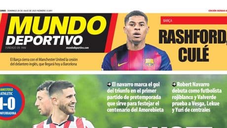 Portada de hoy de la Edición Bizkaia-Araba de Mundo Deportivo