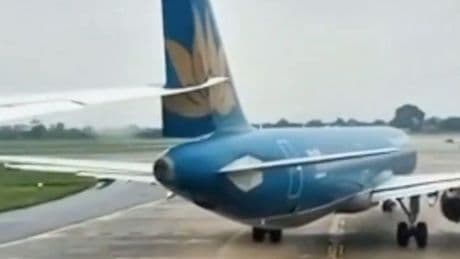Boeing plane collides with Airbus and slices tail with 380 passengers stranded