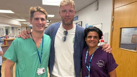 Flintoff praises NHS staff who treated him after crash, as doctor says his injuries were among 'most complex' he's ever seen