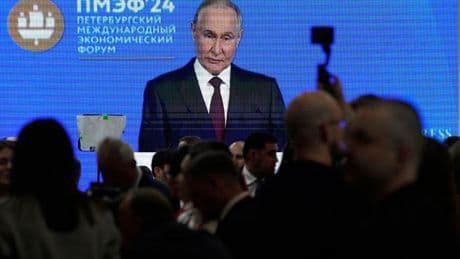 Russia's economy minister says the country is on the brink of recession