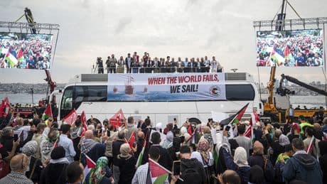 Vicdanların sesi çığlık oldu: Türkiye'den Küresel Sumud Filosu'na destek