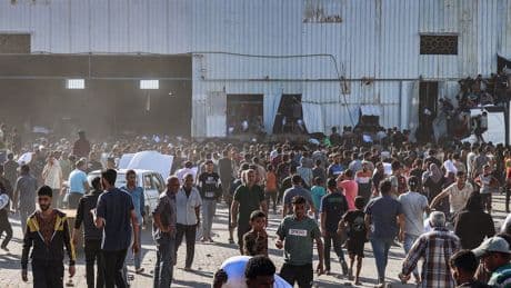 Israel Bombards Gaza Amid Chaos Surrounding Aid Handouts