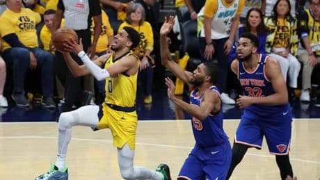 NBA : grâce à un énorme Haliburton face aux Knicks, les Pacers se rapprochent de la finale