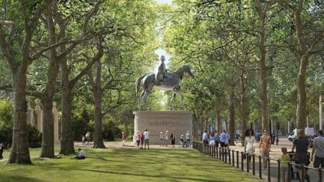 Denkmal für Queen Elizabeth: Was der König wohl denkt