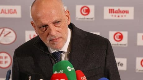 Nuevo ataque de Tebas al Madrid y a Florentino: "Se queja todas las semanas"