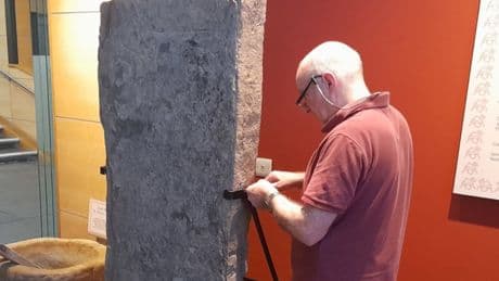 Ancient Pictish stone found by chance goes on display