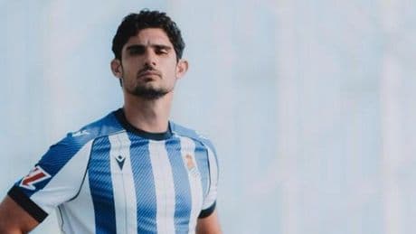 Guedes llega a la Real con las ideas claras: "Voy a intentar hacer el máximo de goles y asistencias, buscar balones a la espalda y ser lo más ofensivo posible"