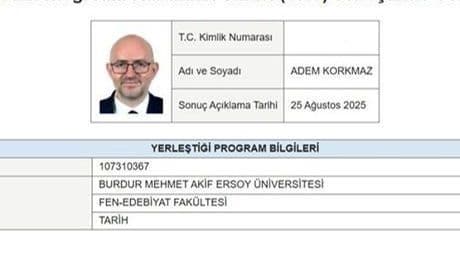 Rektörlüğünü yaptığı üniversitenin öğrencisi oldu: Mezun olmayı hedefliyorum