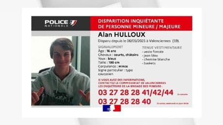 Valenciennes: un appel à témoins lancé pour retrouver un adolescent de 16 ans disparu depuis mai