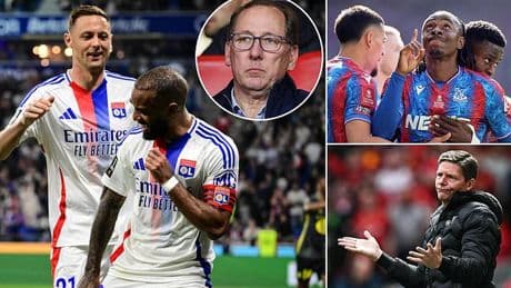 Crystal Palace's hopes of playing in Europa League next season suffer major blow... as Lyon strike deal with UEFA just days after being relegated from French top flight