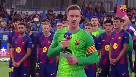 El discurso de Ter Stegen en el Gamper&lt;br&gt;