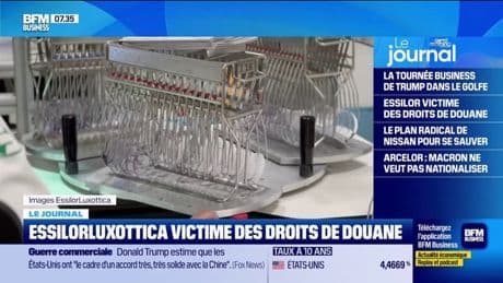 Le groupe franco-italien Essilorluxottica, victime des droits de douane de Donald Trump