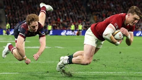 Tommy Freeman revels in Lions selection after mother’s injury mishap in Australia