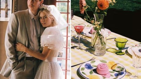 A couple pulled off their dream wedding with 125 guests for under $25,000. From Costco cake to thrifted decor, here's how they did it.