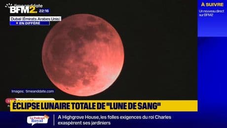 Les images de l'éclipse lunaire totale de "lune de sang"