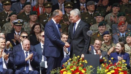 Germany's Merz inaugurates new brigade in Lithuania to bolster NATO's eastern flank