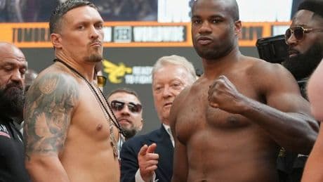 Daniel Dubois vs Oleksandr Usyk undercard, running order and start times