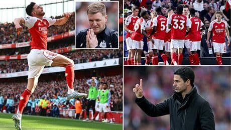 Arsenal 1-0 Newcastle: Declan Rice strike all-but seals second spot for Gunners and leaves Magpies with work to do to secure Champions League football