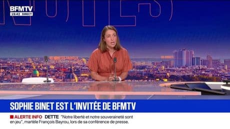 Vote de confiance du 8 septembre: "Ce qui nous intéresse ce n'est pas son avenir à lui mais notre avenir à nous", lance Sophie Binet secrétaire générale de la CGT