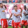Fußball-Bundesliga: Mit Klopp auf der Tribüne: RB schafft ersten Sieg