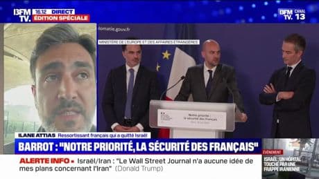 Guerre Iran/Israël: un ressortissant français qui a quitté Israël déplore un "sentiment d'abandon"