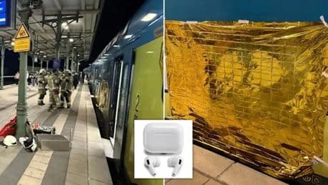 Man rescued after being trapped under an armrest while looking for his Airpod