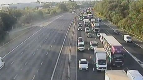 M6 and M65 SHUT due to crashes with huge oil spill sparking rush-hour delays for 1,000s as emergency crews scrambled
