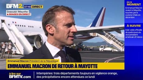 "J'avais promis de revenir": Emmanuel Macron de retour à Mayotte après le passage du cyclone Chido