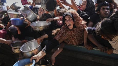 Israeli airstrikes kill 23 in Gaza as outcry over aid blockade grows