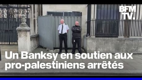 Royaume-Uni: un nouveau Banksy apparaît après les arrestations de militants propalestiniens