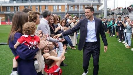 La despedida de Óscar de Marcos en Lezama: «Ser del Athletic es ser fiel, honesto...»