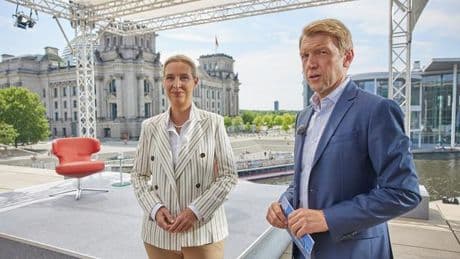 ARD-Sommerinterview: Protestierende stören Interview mit AfD-Chefin Alice Weidel
