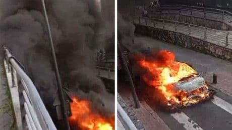 Preocupación entre los vecinos de Otxarkoaga: arden dos coches en dos días