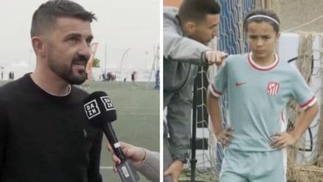 El hijo de David Villa ya defiende al Atlético y deja una perla que llena el corazón de los hinchas
