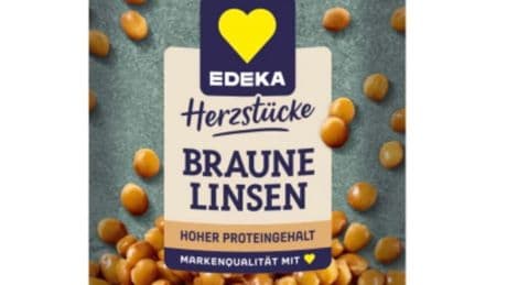 Rückruf bei Edeka - Gefahr durch Steine in Dosen-Linsen