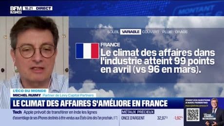L'éco du monde : Le climat des affaires s'améliore en France - 25/04