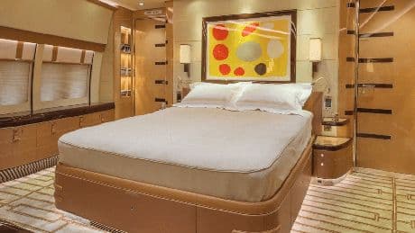 Inside world’s biggest private jet ‘Flying Mansion’ – the ultra posh Boeing 747 with gold staircase and full bathroom