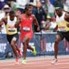 Sprinter Lyles provoceert rivaal met staredown tijdens race om Amerikaanse titel