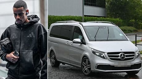 Alexander Isak arrives for his Liverpool medical to seal £125m transfer from Newcastle: First photos