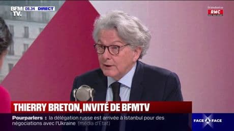 Guerre en Ukraine: "L'agresseur c'est Vladimir Poutine et rien ne semble pouvoir l'arrêter", dénonce Thierry Breton