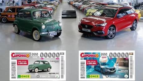 Seat aparecerá en los cupones de la ONCE para celebrar su 75 aniversario