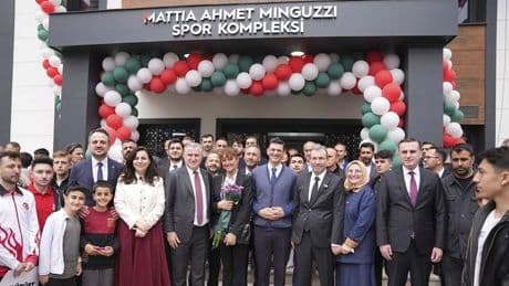 Ahmet Minguzzi Spor Tesisi'nin açılışı yapıldı