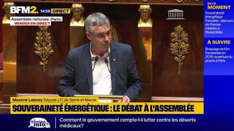 Énergie: le député LFI Maxime Laisney accuse le gouvernement d'organiser "la pénurie d'électricité dans 15 ans"