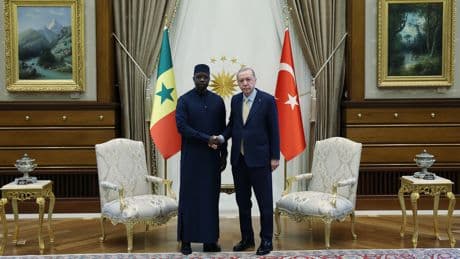 Türkiye'yi ziyaret eden Senegal Başbakanı Sonko onuruna akşam yemeği verildi