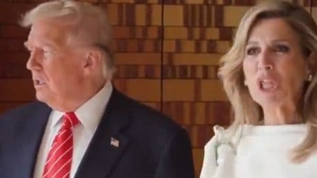 Silencio en la Casa Real holandesa tras el polémico gesto de la reina Máxima imitando a Trump