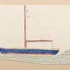Drawing of a sailing boat with hidden message that nine-year-old King Charles gifted to his matron could fetch £16,000 at auction