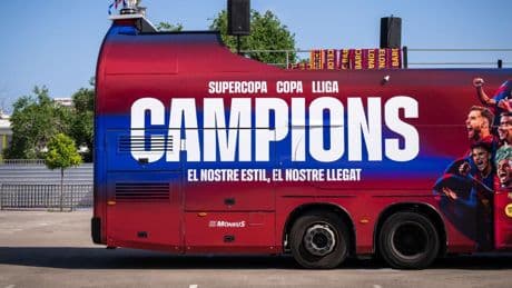 Rúa del Barça hoy, en directo: recorrido, dónde ver y hora | Celebración del Barcelona, campeón de Liga, en vivo