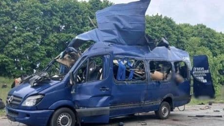 Neun Tote bei russischem Angriff auf Bus mit Zivilisten