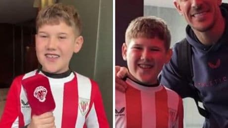 Pedro, el 'pequeño Maldini', pasa el test del Athletic con sobresaliente